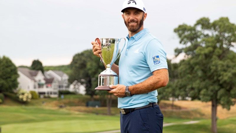 Dustin Johnson wins Travelers Championship